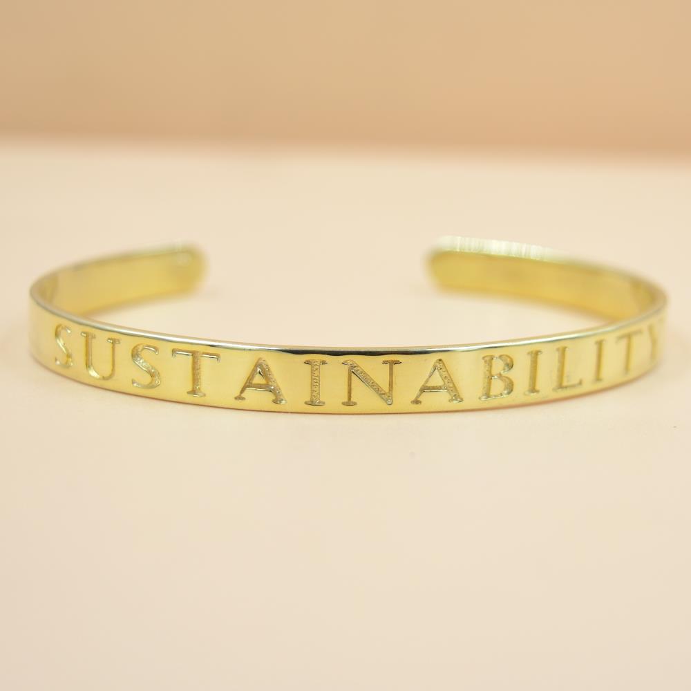 925 Sterling silver Bangle wholesale jewelry silver adjustable bangle with gold plated for sale