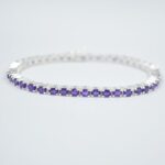 Gorgeous Natural purple amethyst Gemstone Bracelet 925 Sterling Silver Handmade new Gemstone Bracelet For Wholesale Suppliers