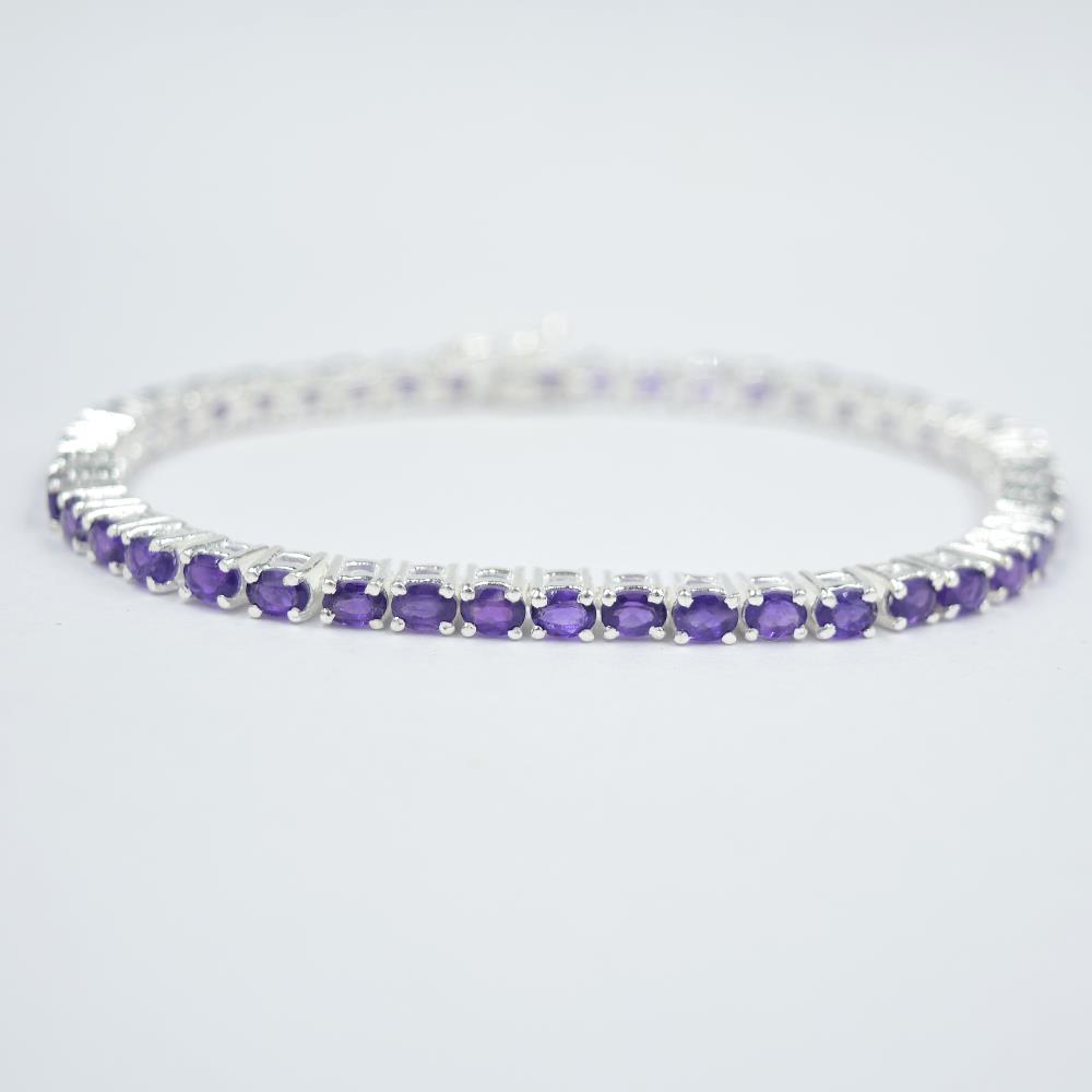 Gorgeous Natural purple amethyst Gemstone Bracelet 925 Sterling Silver Handmade new Gemstone Bracelet For Wholesale Suppliers