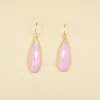 Pink Chalcedony pear shape 925 Sterling Silver Earring latest arrival fashionable look faceted cut earrings for girls and women