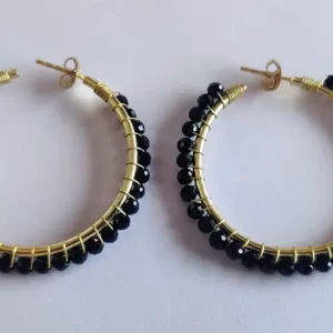 Exquisite Natural Black spinal Gemstone 925 Sterling Silver high quality Earrings, Wholesale stylish Earrings For Manufacturer