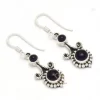 Top Quality Natural Black Onyx Gemstone Drop & Dangle Earrings, Handmade Boho 925 Sterling Silver Earring Jewelry For Wholesaler