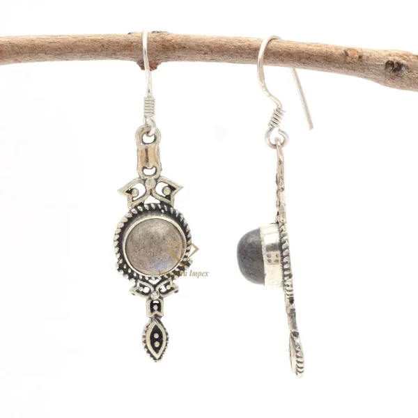 Exquisite Natural Labradorite Gemstone Drop & Dangle Earrings 925 Sterling Silver, Boho Earrings For Suppliers & Manufacturer