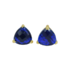 Natural Blue Quartz Earrings 925 Sterling Silver