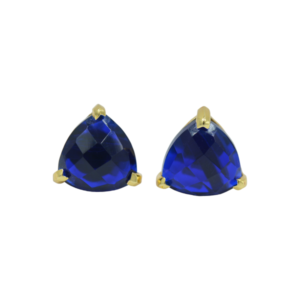 Natural Blue Quartz Earrings 925 Sterling Silver