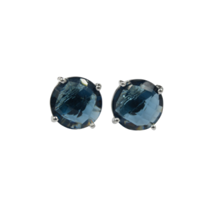 Londan Blue Quartz Earrings 925 Sterling Silver