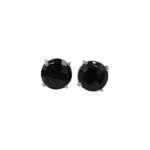 Black Onyx Gemstone 925 Silver Ring Earrings