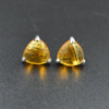 Citrine Quartz Gemstone Stud Earrings 925 Solid Sterling Silver Jewelry
