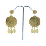 Wholesale Gold Plated Luxury Round Designer Brass Gold Plated Earrings for women From Indian Manufacturer
