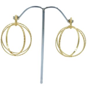 Handmade Women Statement Earrings Elegant Antique Gold plated Brass Drop &Dangle Earring jewelry