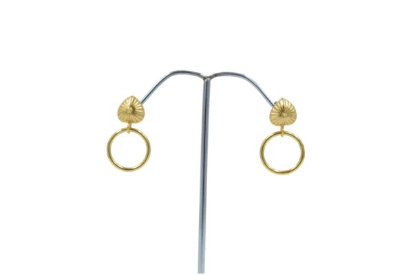 Classic Design Brass earring hooked ear ring and gold plated ear clips jewelry earring blank and handmade use low price