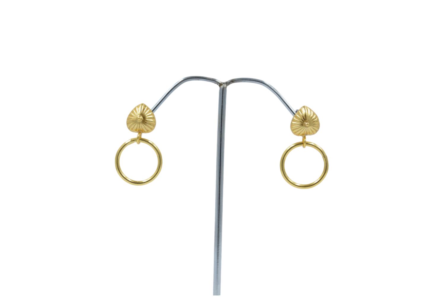 Classic Design Brass earring hooked ear ring and gold plated ear clips jewelry earring blank and handmade use low price