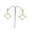 Latest Brass Earrings For Women Jewelry Wholesale Girls Fashion Textured Earrings Drop Gold Plated Jewelry Indian Earring