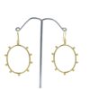 Lightweight Sun dangle Gold Plated Designer Brass Metal Hoop Earring 18K Gold Plated Plain Brass Earrings Jewellery
