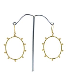 Lightweight Sun dangle Gold Plated Designer Brass Metal Hoop Earring 18K Gold Plated Plain Brass Earrings Jewellery