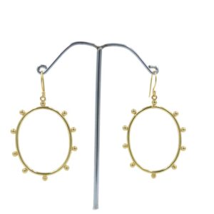 Lightweight Sun dangle Gold Plated Designer Brass Metal Hoop Earring 18K Gold Plated Plain Brass Earrings Jewellery