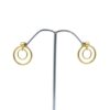promotion Handmade Jewelry Gold Plated Ear Stud Fashion 24k Gold Plated Wholesale Dubai brass Stud Earrings Je