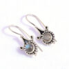 Natural Labradorite Gemstone Boho Earrings 925 Sterling Silver