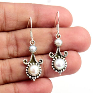 Pearl Earring 925 Sterling Silver Drop Earrings
