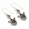 Natural Labradorite Boho Earrings 925 Sterling Silver