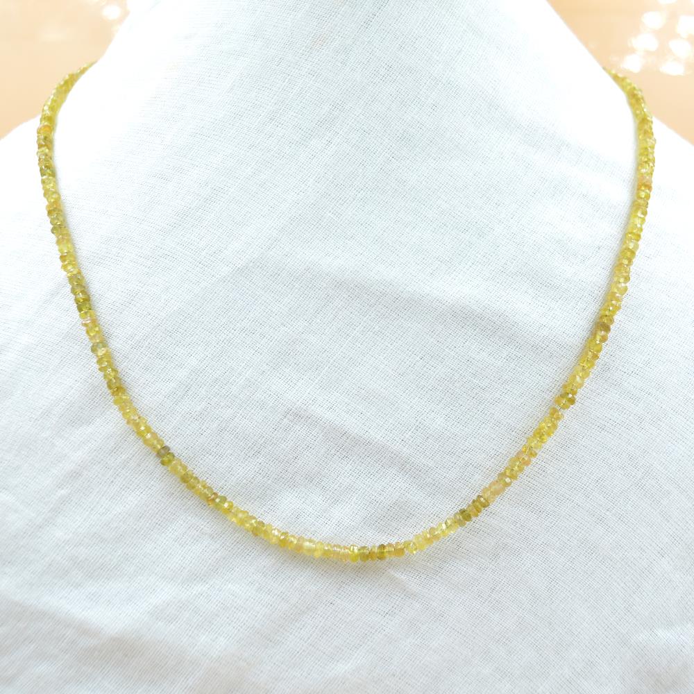 Natural Yellow Sapphire Faceted Beads Necklace Precious Jewelry From Manufacturer Suppliers Buy Now