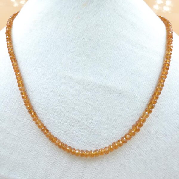 Hessonite necklace