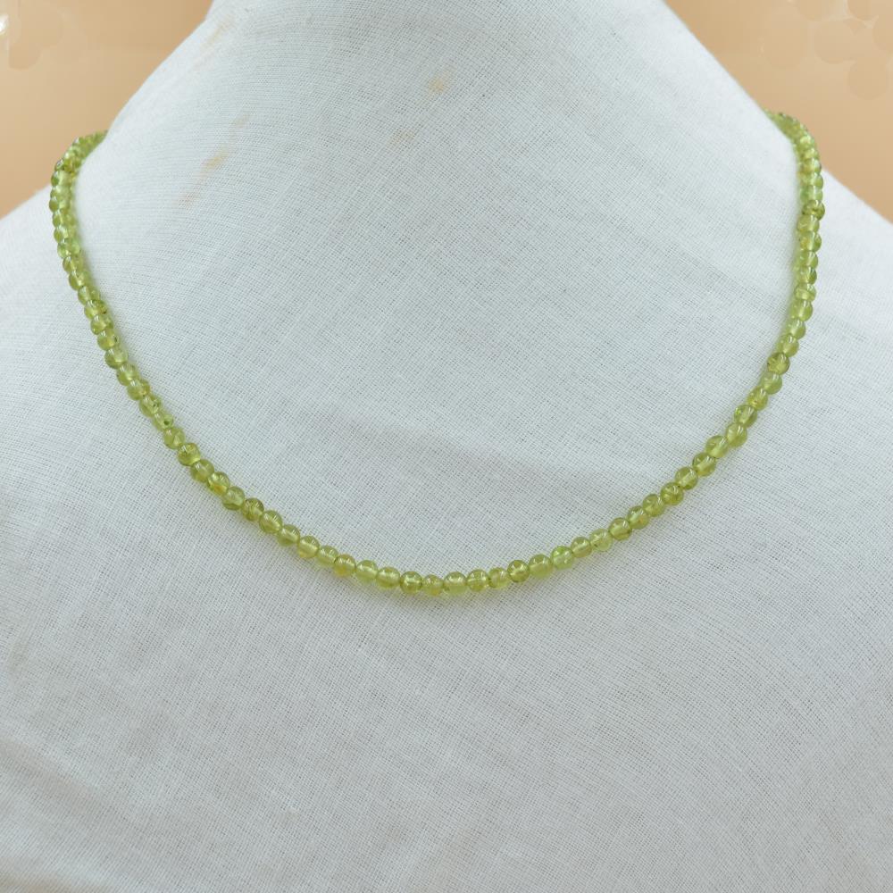 Natural Green Peridot Faceted Gemstone Beads Necklace For SemiPrecious Jewelry From Manufacturer Buy