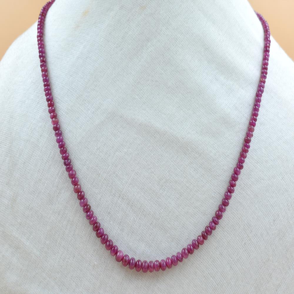 Ruby Gemstone Necklace