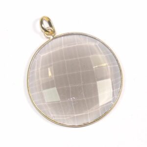 Round Shape Natural Smokey Quartz Gemstone 925 Sterling Silver Pendant, Handmade Bezel Set Pendant Jewelry For Wholesaler