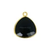 Vintage Dyed Emerald Gemstone Pendant Trillion Shape Sterling Silver, Handmade Gold Plated Bezel Pendant Jewelry For Suppliers