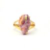 high quality Best selling fine 925 solid sterling silver Pink Oyster gemstone statement ring custom jewelry manufacturer