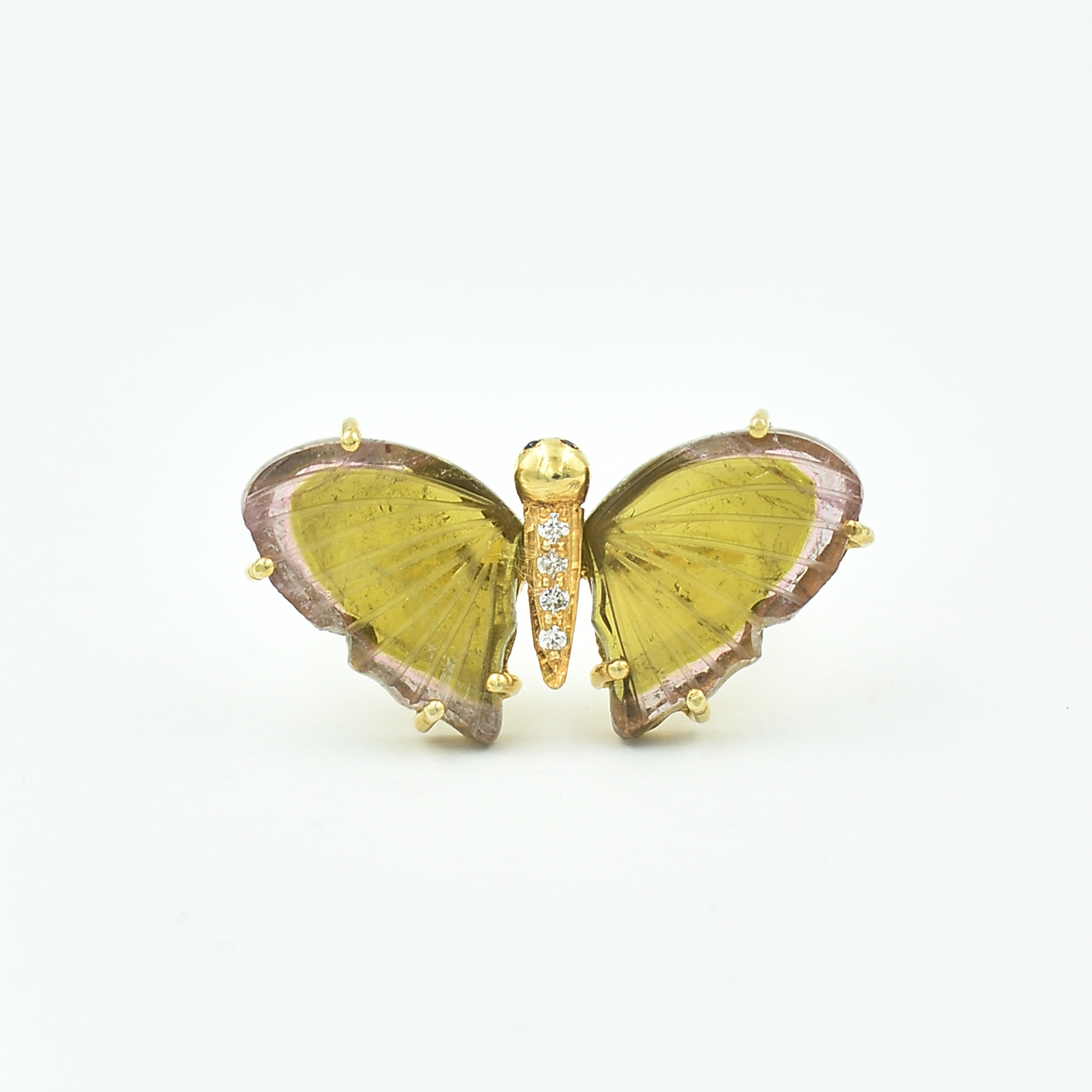 925 solid sterling silver Tourmaline butterfly gemstone fine jewellery ring fashion rings antique rings wholesaler of silver