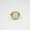 High Quality Rainbow Moonstone Gemstone 925 Solid Sterling Silver Dainty semiprecious Fine Jewellery Ring For Women