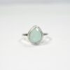 925 Sterling Silver Aqua Chalcedony Gemstone Ring Handmade Jewelry Semiprecious Natural Healing Stone Ring For Men & Women