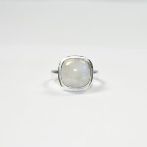 Rainbow Moonstone Ring