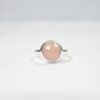 natural gemstone rings 925 solid sterling silver Pink Chalcedony semiprecious fine jewellery ring at wholesale price