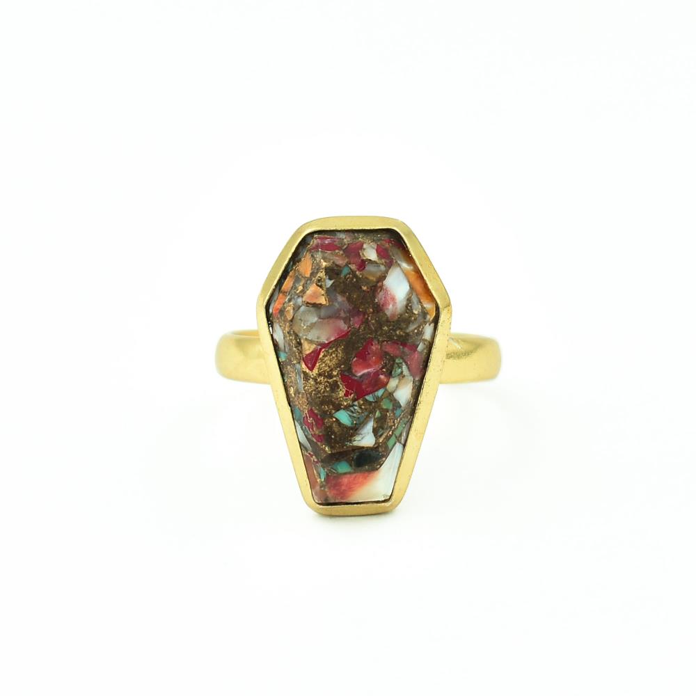 special fashion amazing 925 solid sterling silverSpiny Blue Oyster Copper Turquoise ring unisex ring for wedding silver ring