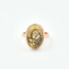natural White Shell Copper gemstone silver ring 925 solid sterling silver jewelry women gift party sterling stone wedding