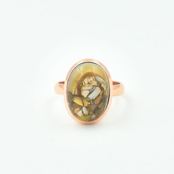 natural White Shell Copper gemstone silver ring 925 solid sterling silver jewelry women gift party sterling stone wedding