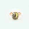 Trendy Top Selling 925 Solid Sterling Silver Fine Jewellery Ring White Shell Copper gemstone Ring For Christmas Jewelry Supplier