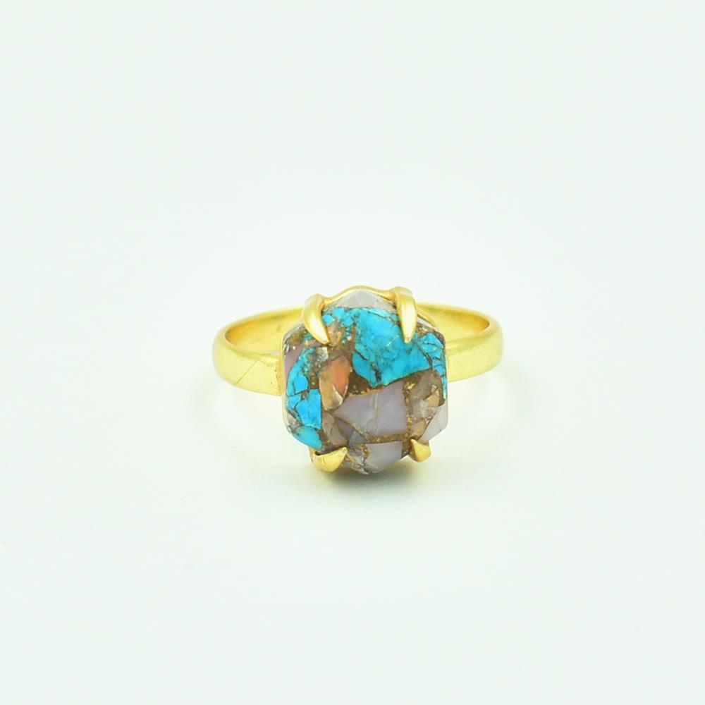 Pink Opal Copper Turquoise