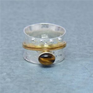 Tiger Eye Spinner Ring