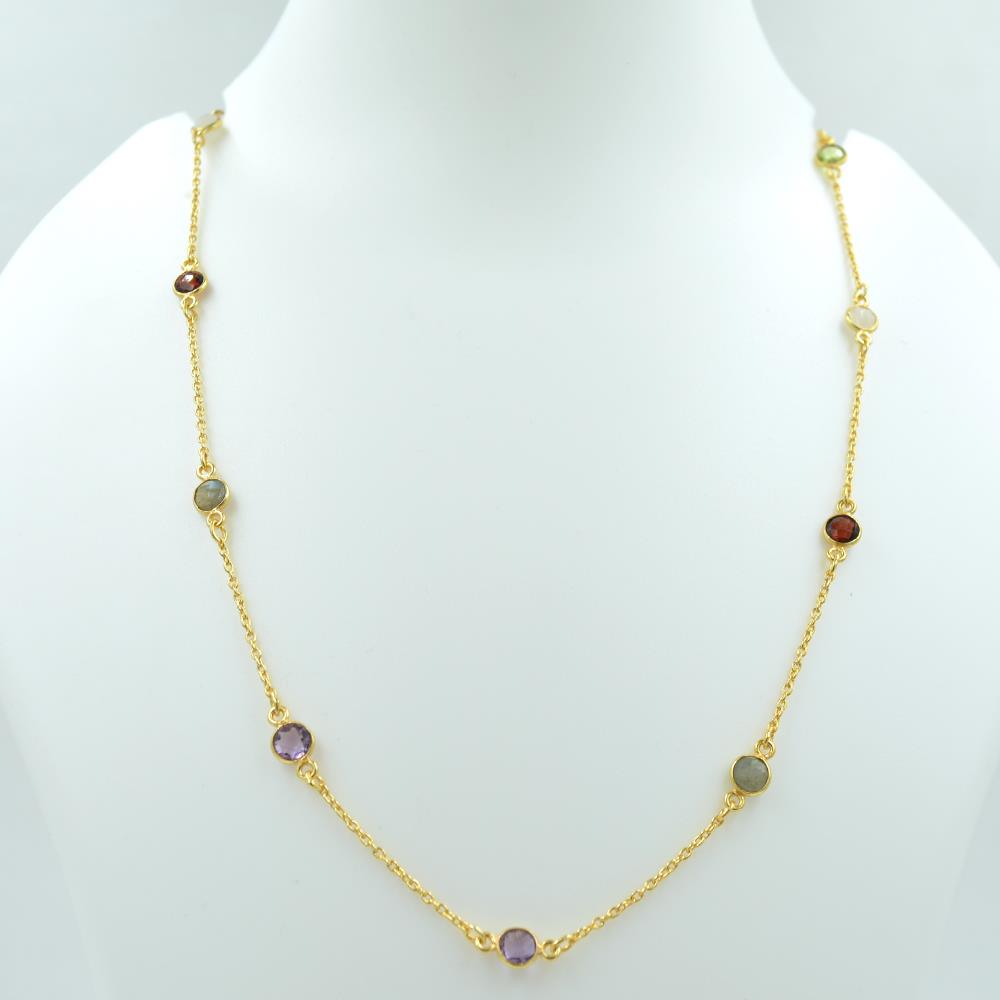 multi Gemstone Necklace
