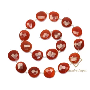 Fancy Shape Gorgeous Carnelian Gemstone Chain 925 Sterling Silver Silver Bezel Connector Chain For Wholesaler Suppliers