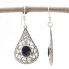 Natural Blue Sapphire Gemstone Drop & Dangle Earrings 925 Sterling Silver, Handmade Wedding Earrings Jewlery For Wholesaler