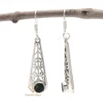 Top Quality Natural Emerald Gemstone Drop & Dangle Earrings925 Sterling Handmade Boho Silver Earrings Jewelry For Wholesaler