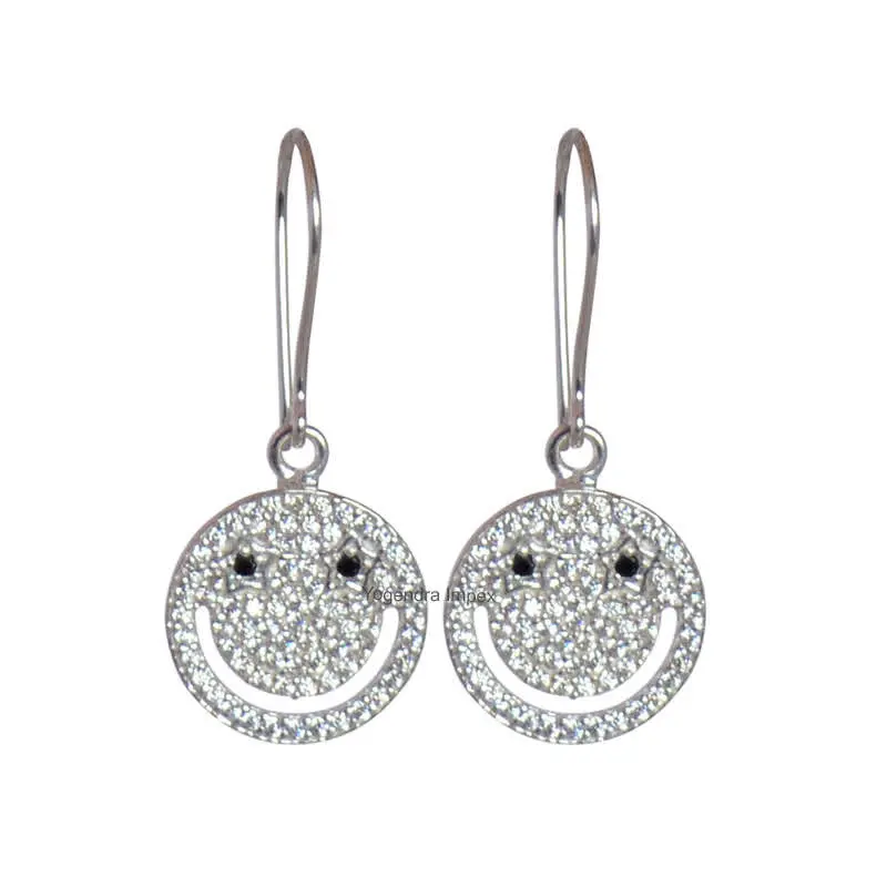 cubic Zirconia round Shape 925 Sterling Sliver Earring latest arrival earrings for women jewelry