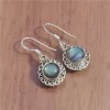 Top Quality Labradorite Gemstone Drop & Dangle Earrings 925 Sterling Silver, Blue Fire Gemstone Earrings Jewlery For Wholesaler