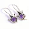 Amazing Natural Purple Amethyst Gemstone Drop & Dangle Earrings Sterling Silver, Handmade Bridal Jewelry For Wholesale Supplies