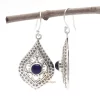 Elegant Natural Lapis Lazuli Gemstone Dangle & Drop Earrings 925 Sterling Silver Handmade Hanging Earrings For Manufacturer